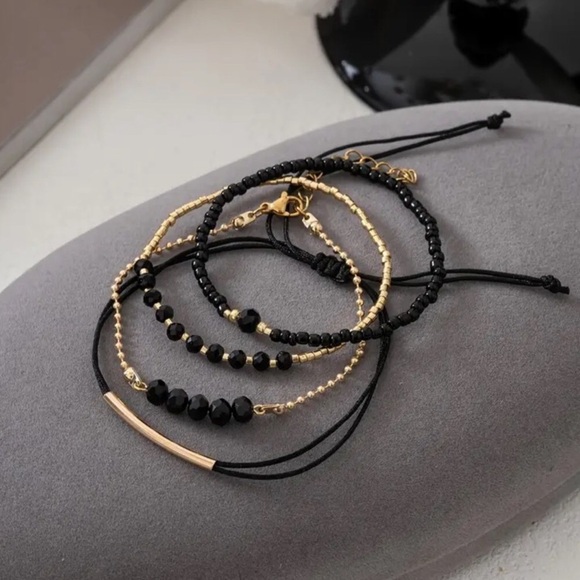 Black Gold Bracelet Set - Picture 2 of 3
